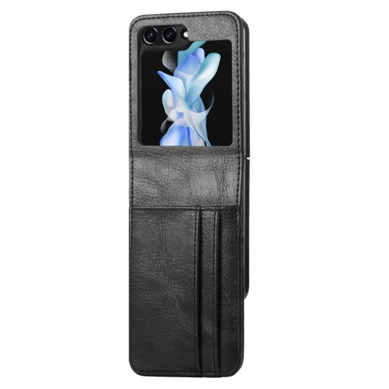 Case Samsung Galaxy Z Flip 5 Puhelinkuoret Nahkainen Korttikotelo