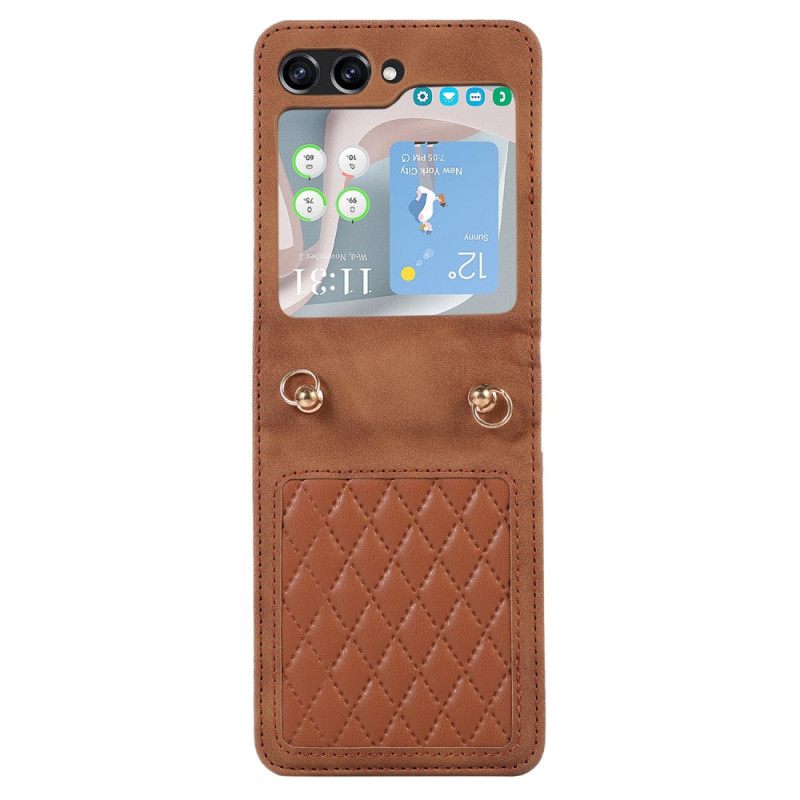 Kuori Samsung Galaxy Z Flip 5 Pehmustettu Olkahihnalla
