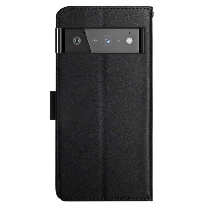Kotelot Google Pixel 6 Pro Aito Nappan Nahka