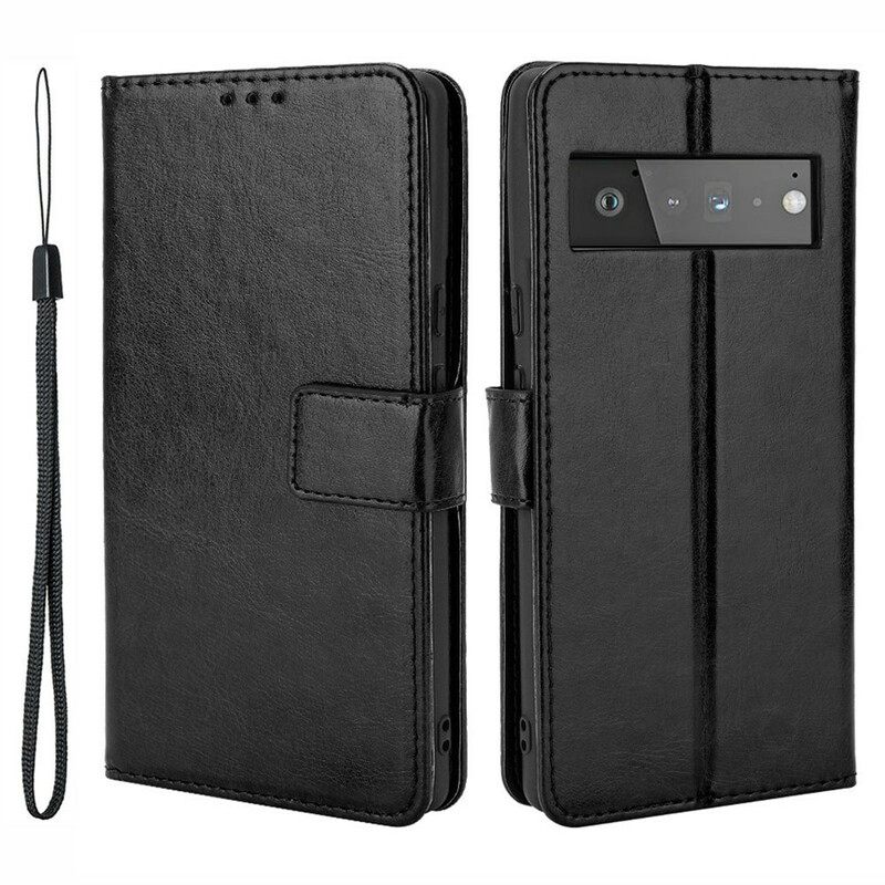 Kotelot Google Pixel 6 Pro Keinonahka Näyttävä