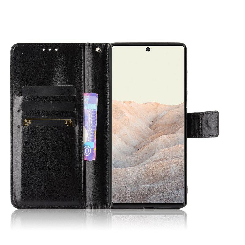 Kotelot Google Pixel 6 Pro Keinonahka Näyttävä