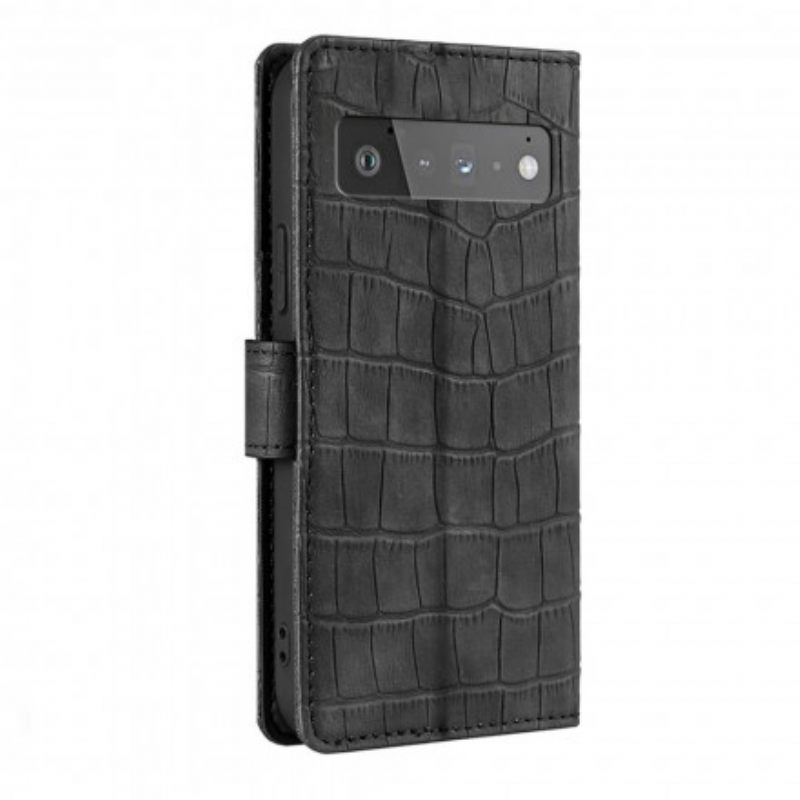 Kotelot Google Pixel 6 Pro Skin-touch Crocodile
