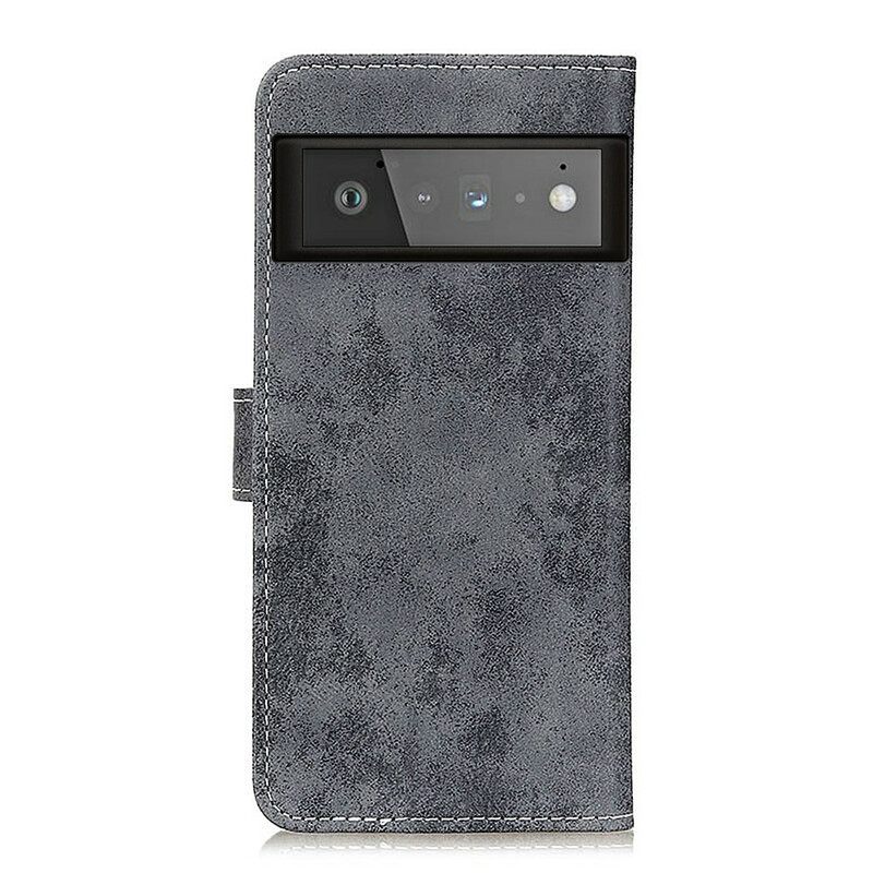 Nahkakotelo Google Pixel 6 Pro Vintage Leather Effect
