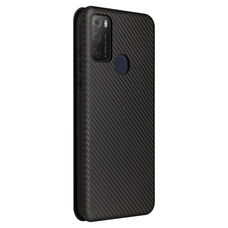 Puhelinkuoret Alcatel 1S / 3L (2021) Kotelot Flip Hiilikuitu