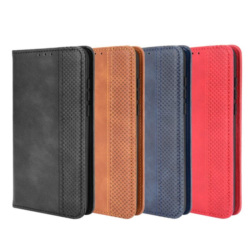 Puhelinkuoret Alcatel 1S / 3L (2021) Kotelot Flip Tyylitelty Vintage-nahkaefekti