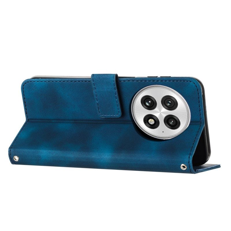 Kotelot Oneplus 13 Mokkanahkaefektiraidat Suojakuori