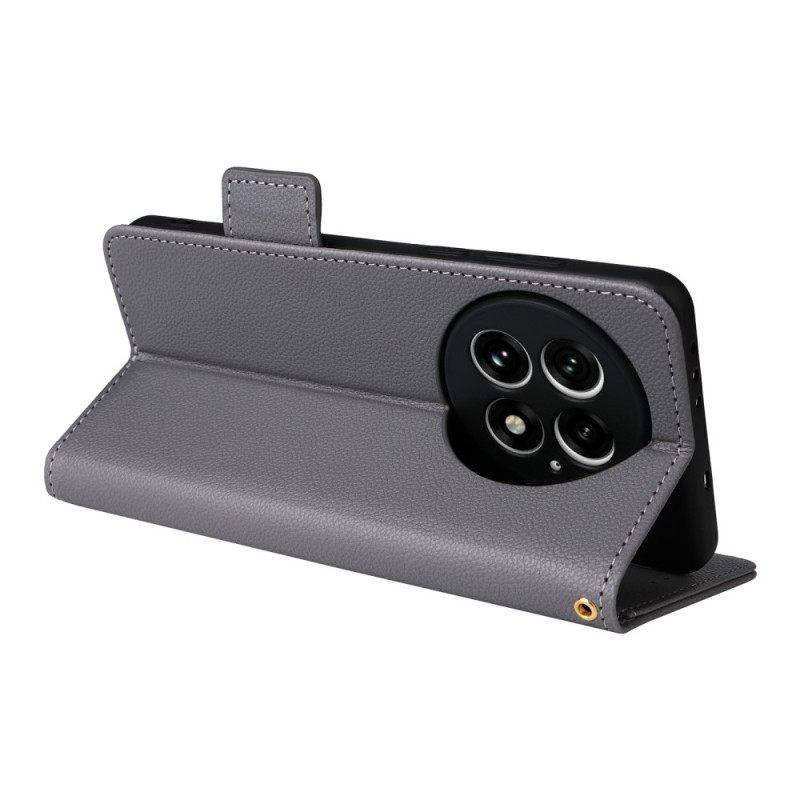 Kuoret Oneplus 13 Teksturoitu Tekonahka Hihnalla