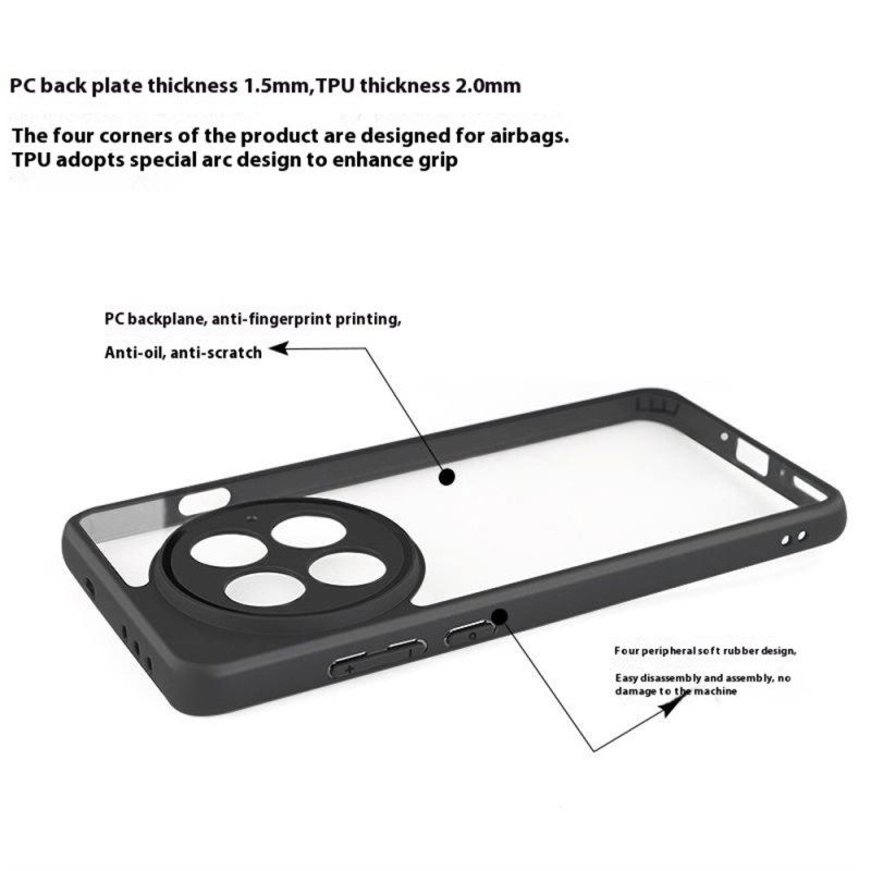 Kuori Oneplus 13 Hybridi Musta Reunus Suojakuori