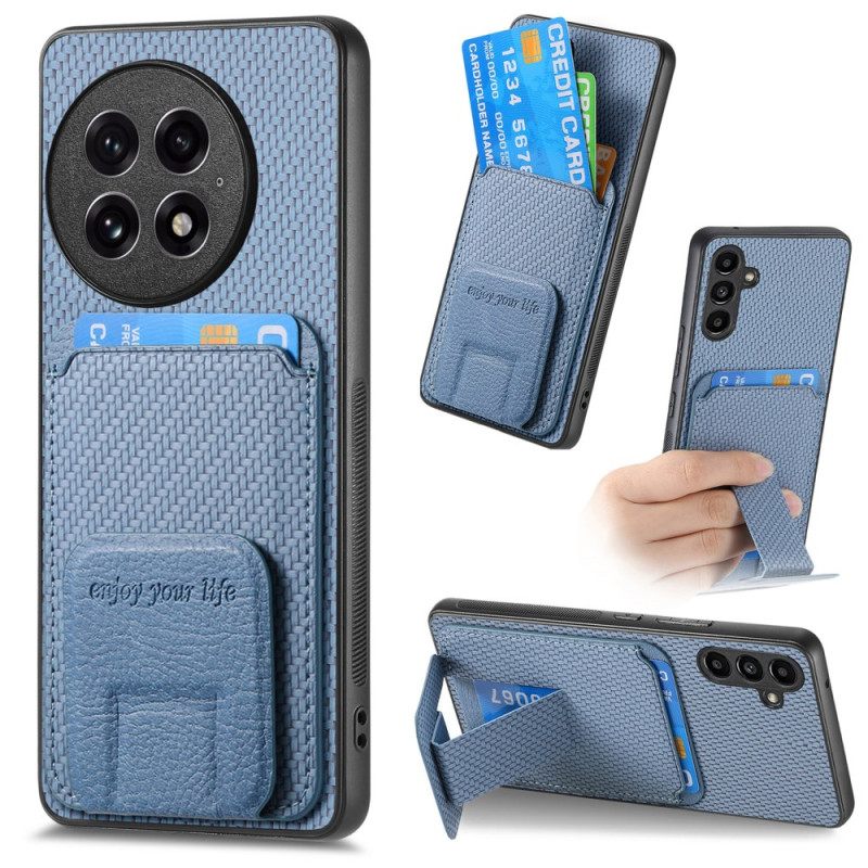 Kuori Oneplus 13 Korttikotelo Ja Kokoontaitettava Teline