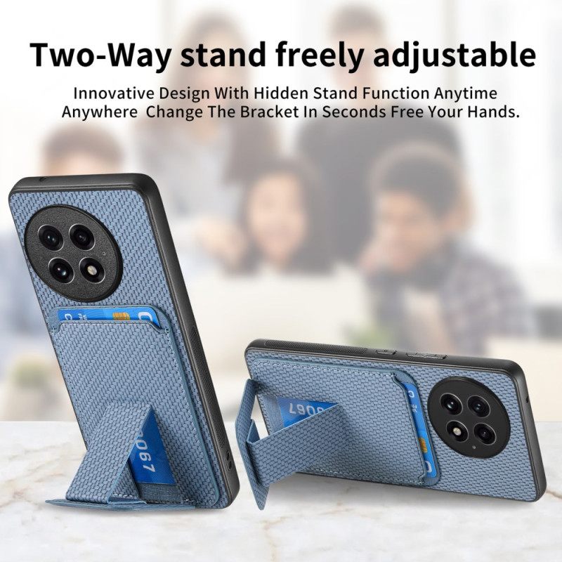 Kuori Oneplus 13 Korttikotelo Ja Kokoontaitettava Teline