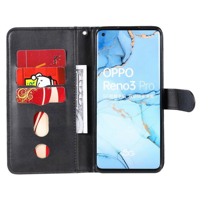 Nahkakotelo Oppo Find X2 Neo Vintage Kolikkokukkaro