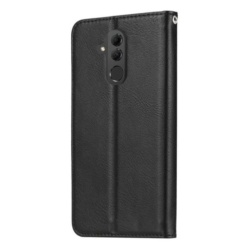 Puhelinkuoret Huawei Mate 20 Lite Kotelot Flip Keinonahkainen Korttikotelo