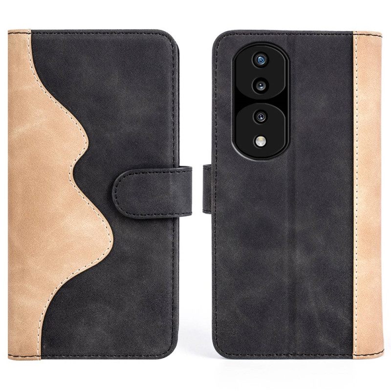 Kotelot Honor 70 Wave Nahkatyyli