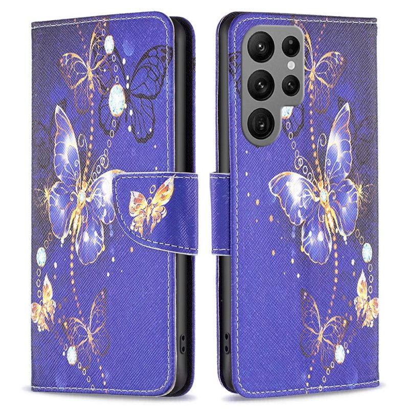 Kotelot Samsung Galaxy S24 Ultra 5g Puhelinkuoret Purppuraperhosia