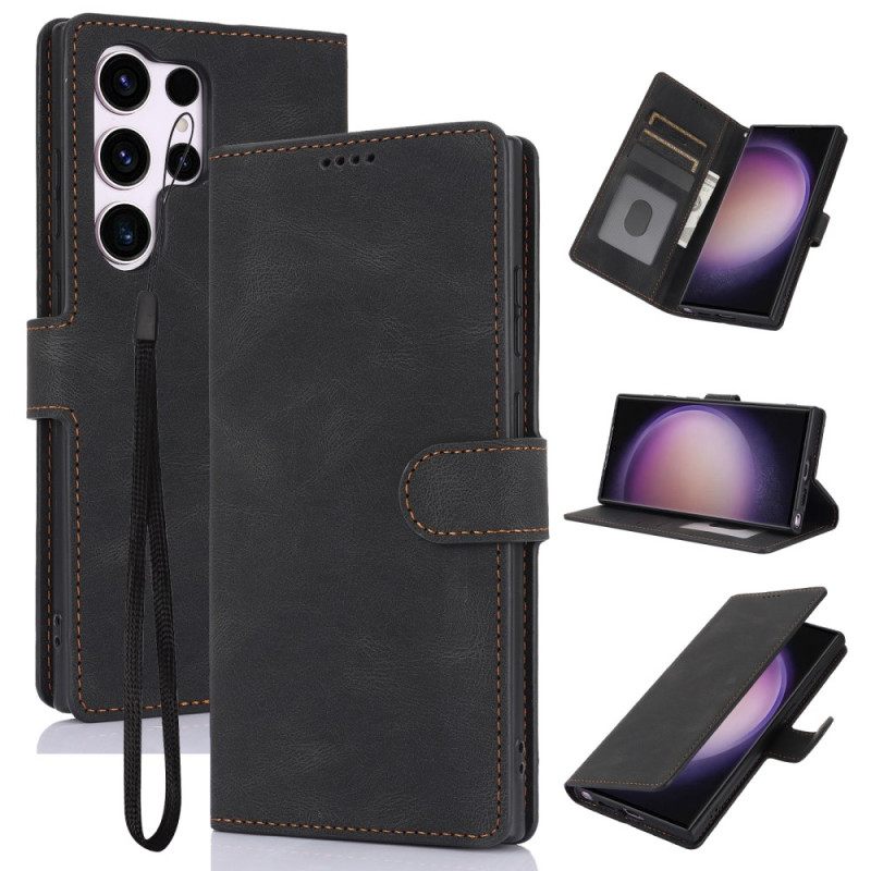 Kuoret Samsung Galaxy S24 Ultra 5g Villanahkaefekti