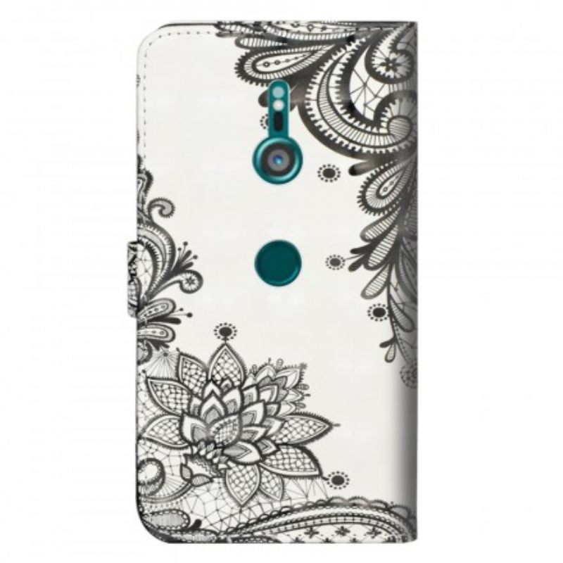 Flip Case Sony Xperia XZ3 Chic Lace
