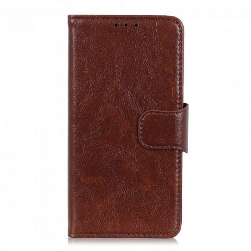 Flip Case Oppo A54 5G / A74 5G Haljattu Nappanahka