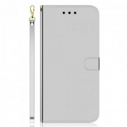 Kotelot Oppo A54 5G / A74 5G Keinonahkainen Peilin Kansi