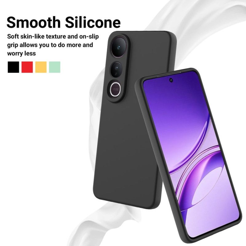 Case Vivo V50 Lite 5g Puhelinkuoret Nestemäisestä Silikonista Valmistettu Ranneke