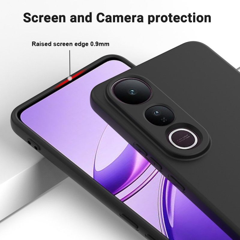 Case Vivo V50 Lite 5g Puhelinkuoret Nestemäisestä Silikonista Valmistettu Ranneke