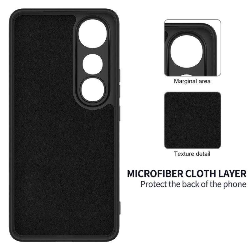 Case Vivo V50 Lite 5g Puhelinkuoret Nestemäisestä Silikonista Valmistettu Ranneke