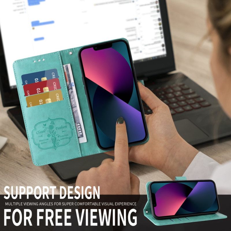 Kotelot Vivo V50 Lite 5g Kukkakuvioinen Perhoskuvio Suojakuori