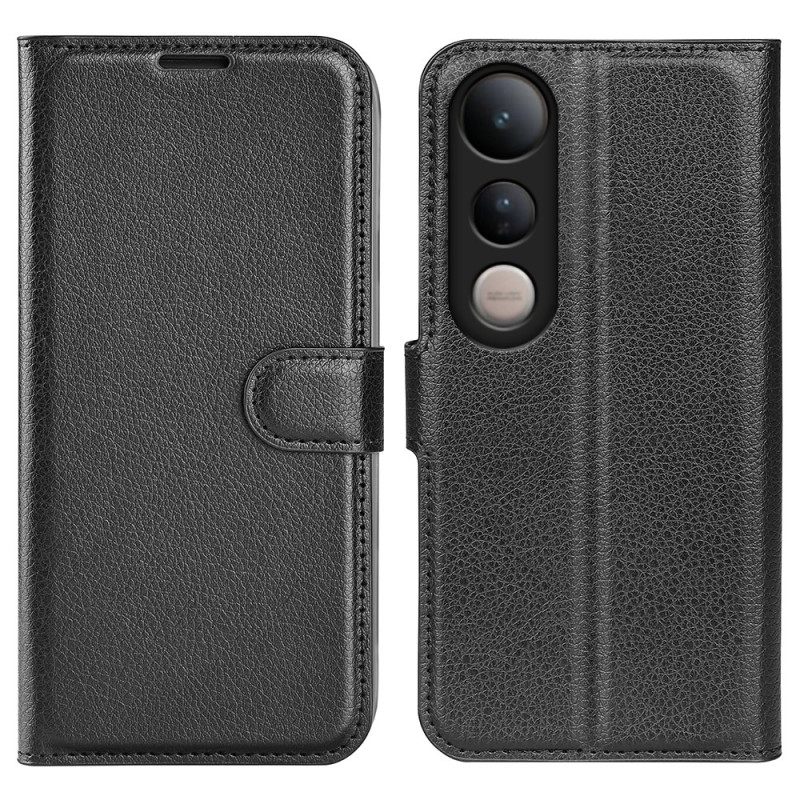 Kotelot Vivo V50 Lite 5g Litsikuvioinen Tekonahka Suojakuori