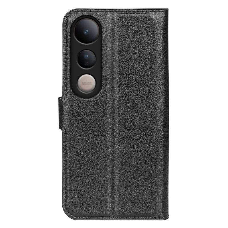 Kotelot Vivo V50 Lite 5g Litsikuvioinen Tekonahka Suojakuori