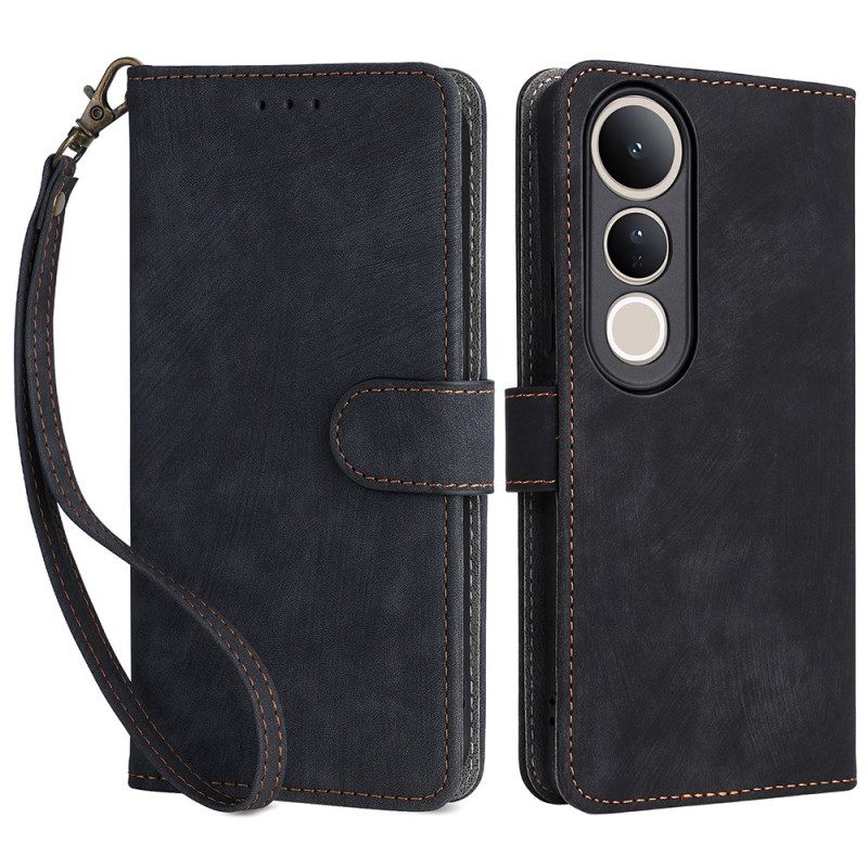 Kotelot Vivo V50 Lite 5g Rfid-suojaus Ja Hihna Suojakuori