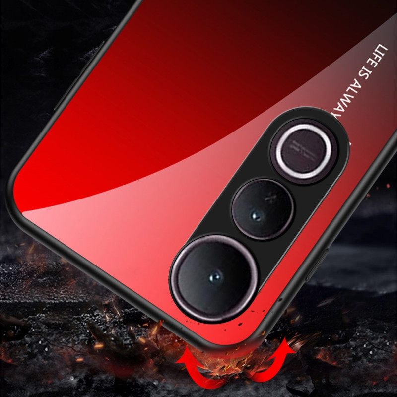 Kuori Vivo V50 Lite 5g Hello-karkaistusta Lasista Valmistettu Ranneke