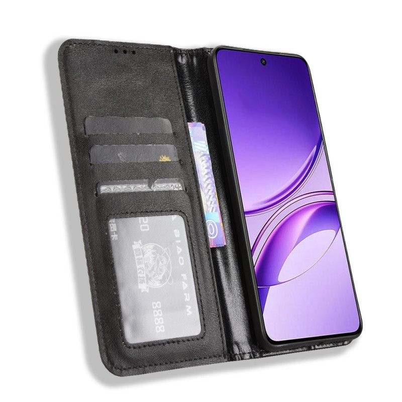 Nahkakotelo Vivo V50 Lite 5g Vintage-friisi