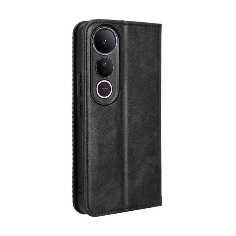 Nahkakotelo Vivo V50 Lite 5g Vintage-friisi