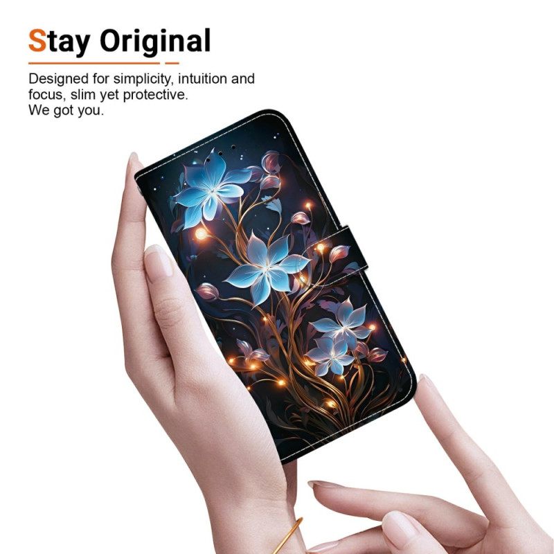 Kotelot Oneplus Nord 5 Sinisiä Kukkia