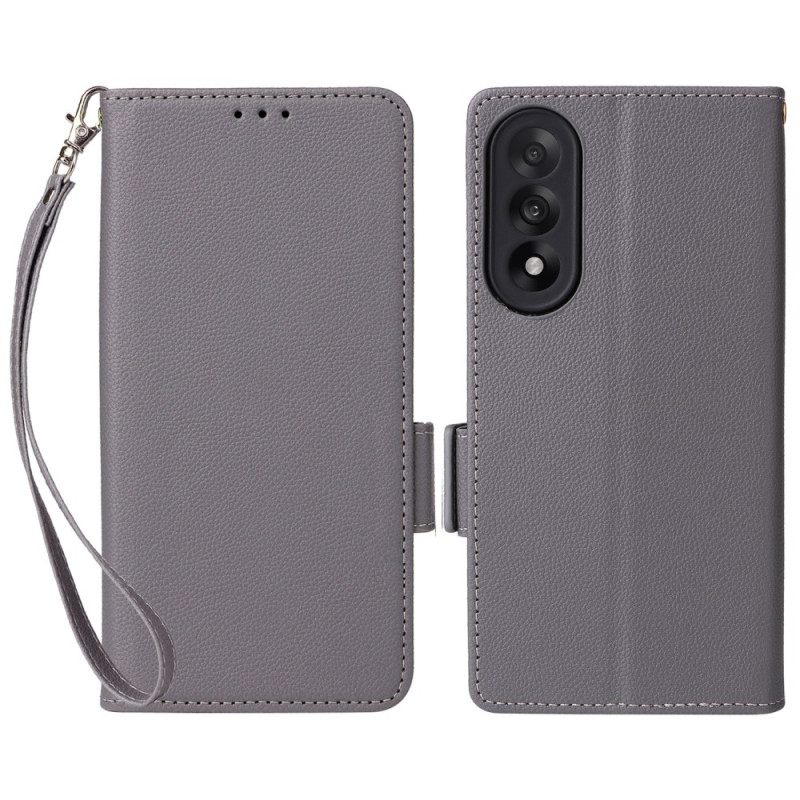 Kotelot Oneplus Nord 5 Teksturoitu Hihnalla Suojakuori