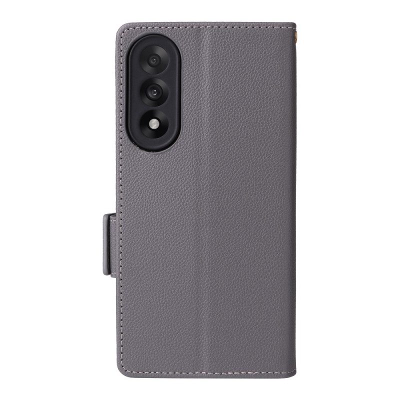 Kotelot Oneplus Nord 5 Teksturoitu Hihnalla Suojakuori