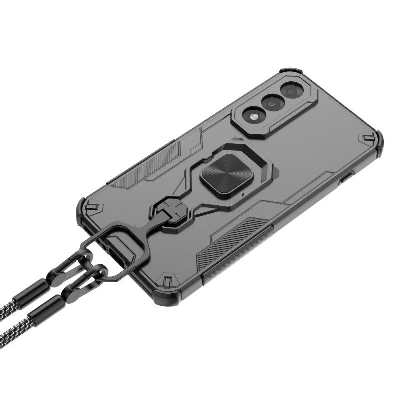 Kuori Oneplus Nord 5 Erittäin Kestävä Pyörivällä Jalustalla Suojakuori