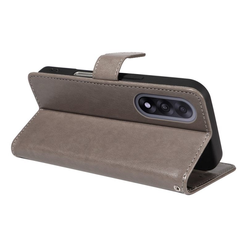 Nahkakotelo Oneplus Nord 5 Kissa Ja Mehiläinen