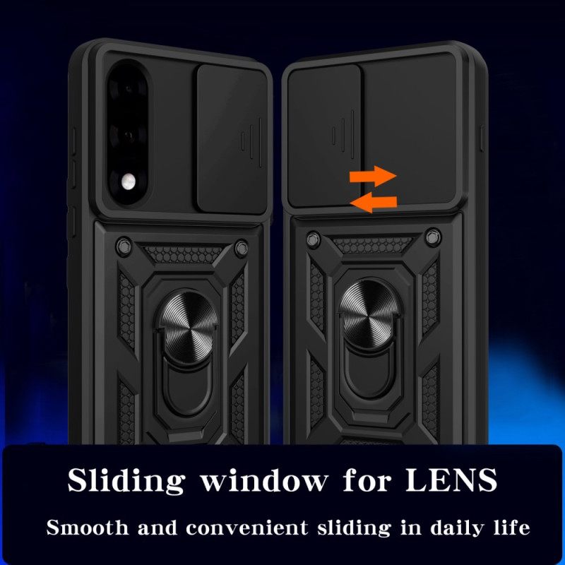 Puhelinkuoret Oneplus Nord 5 Liukuva Kameransuoja Ja Jalusta
