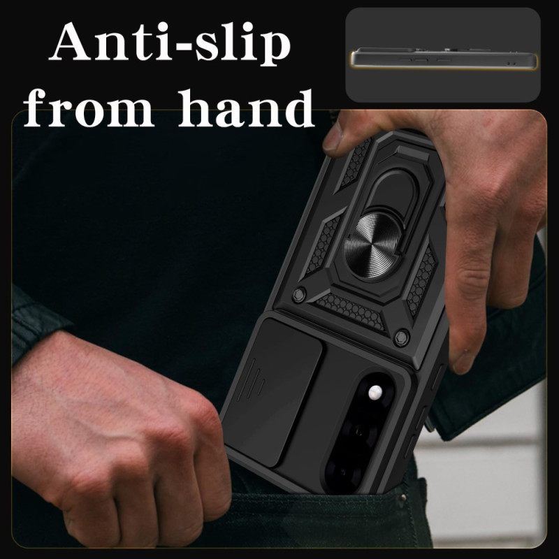 Puhelinkuoret Oneplus Nord 5 Liukuva Kameransuoja Ja Jalusta