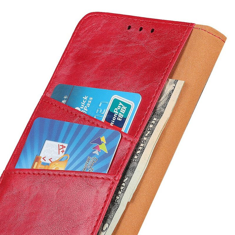 Kotelot OnePlus Nord Haljasnahkainen Kääntyvä Lukko