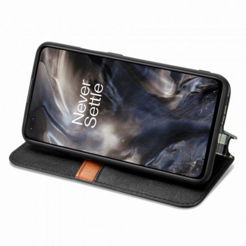 Puhelinkuoret OnePlus Nord Kotelot Flip Diamond Texture Leather Effect