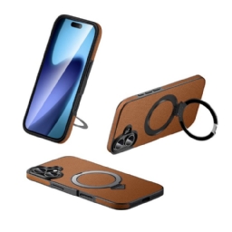 Case iPhone 17 Puhelinkuoret Magsafe-yhteensopiva Nahkakotelon Ja Jalustan Kanssa