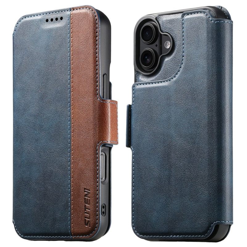 Kotelot iPhone 17 Kaksivärinen Magsafe-teksturoitu Nahka Suojakuori