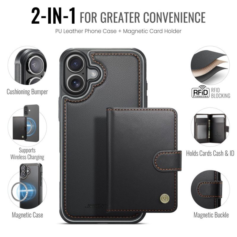 Kuori iPhone 17 Irrotettava Magsafe Rfid-korttipidike Suojakuori