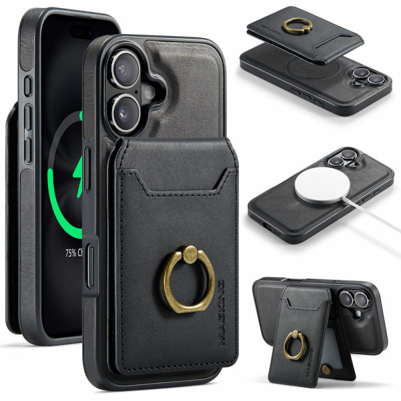 Kuori iPhone 17 Magsafe Rfid-korttipidikkeellä Ja Integroidulla Jalustalla
