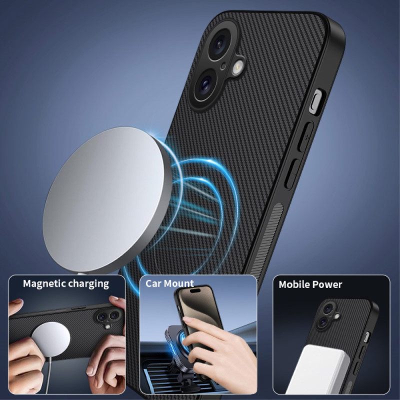 Kuori iPhone 17 Magsafe-yhteensopiva Hiilikuitu