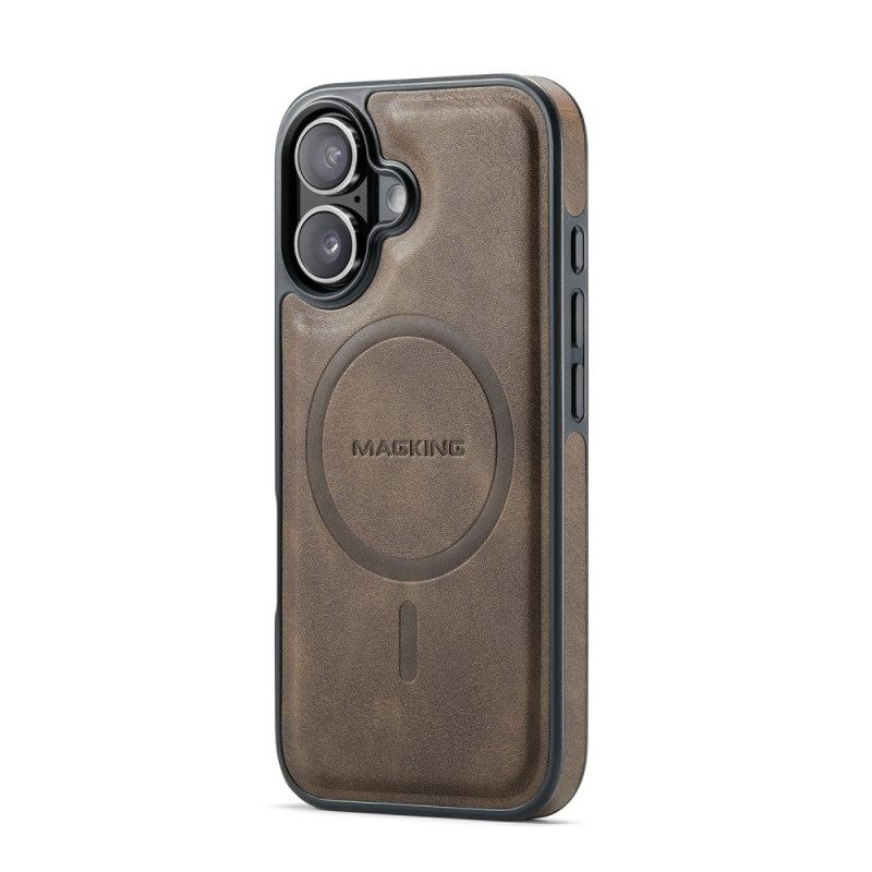 Kuori iPhone 17 Magsafe-yhteensopiva Premium Leather Effectin Kanssa