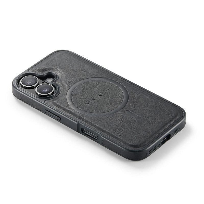 Kuori iPhone 17 Magsafe-yhteensopiva Premium Leather Effectin Kanssa