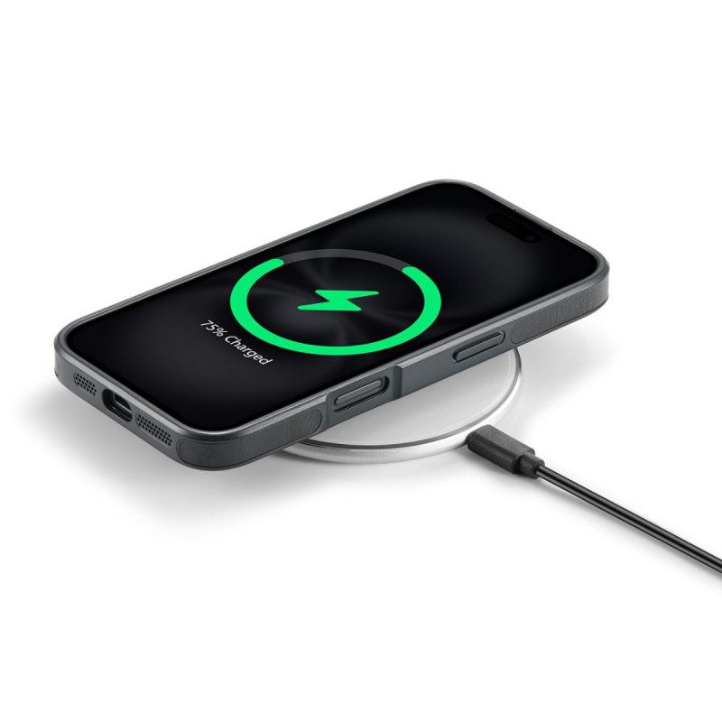 Kuori iPhone 17 Magsafe-yhteensopiva Premium Leather Effectin Kanssa