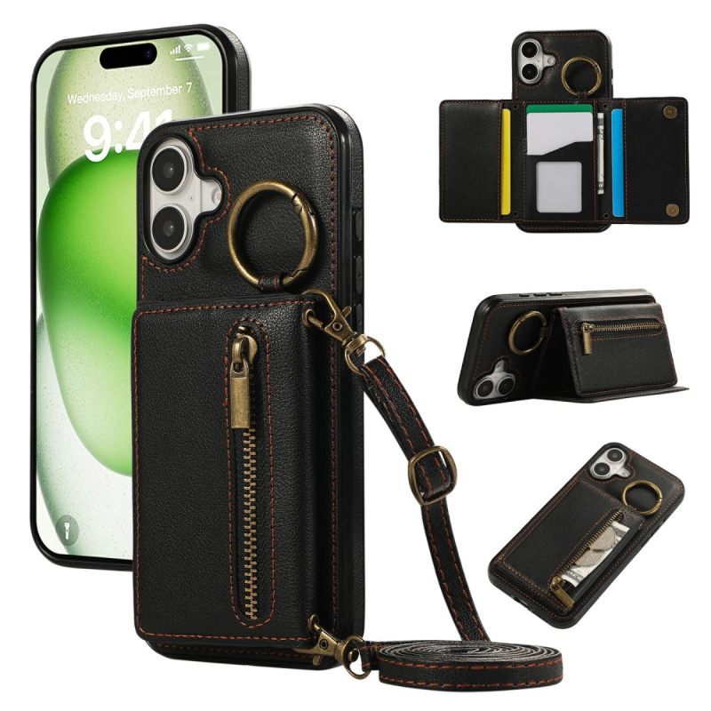 Kuori iPhone 17 Vetoketjullinen Lompakko
